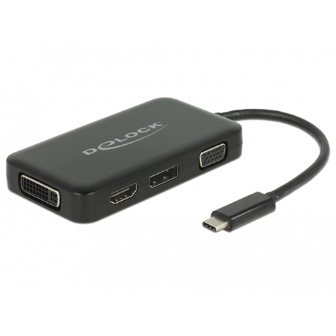 DeLOCK 63929 USB Type-C Laptop Dockingstation & Portreplikator - Schwarz