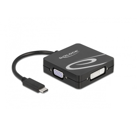 DeLOCK USB Type-C Adapter für VGA, DVI, HDMI & DisplayPort Monitor
