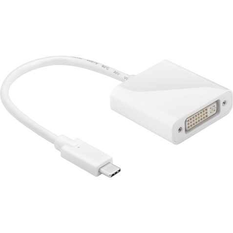 Goobay USB-C zu DVI Adapter - Hochwertige Verbindung für Monitor und Projektor